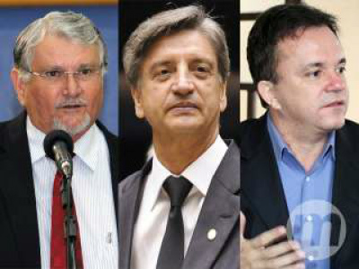 E/D- Deputados federais de MS, Zeca (PT),  Dagoberto (PDT) e Vander (PT) / Foto: Divulgação