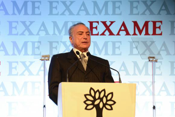 O presidente Michel Temer participa da abertura do seminário Exame Fórum 2016, em São Paulo (Rovena Rosa/Agência Brasil)Rovena Rosa/Agência Brasil