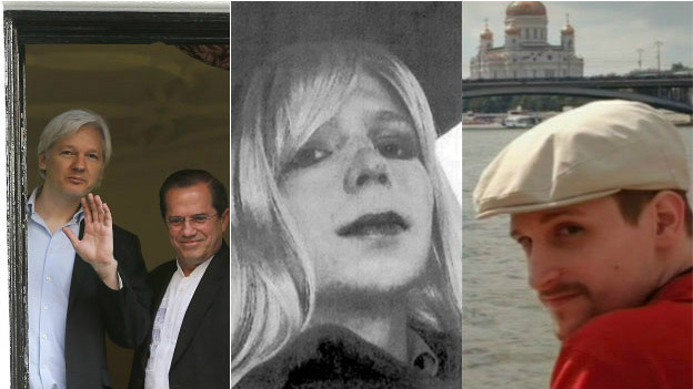 Julian Assange, Chelsea Manning e Edward Snowden fizeram grandes sacrifícios para revelar dados