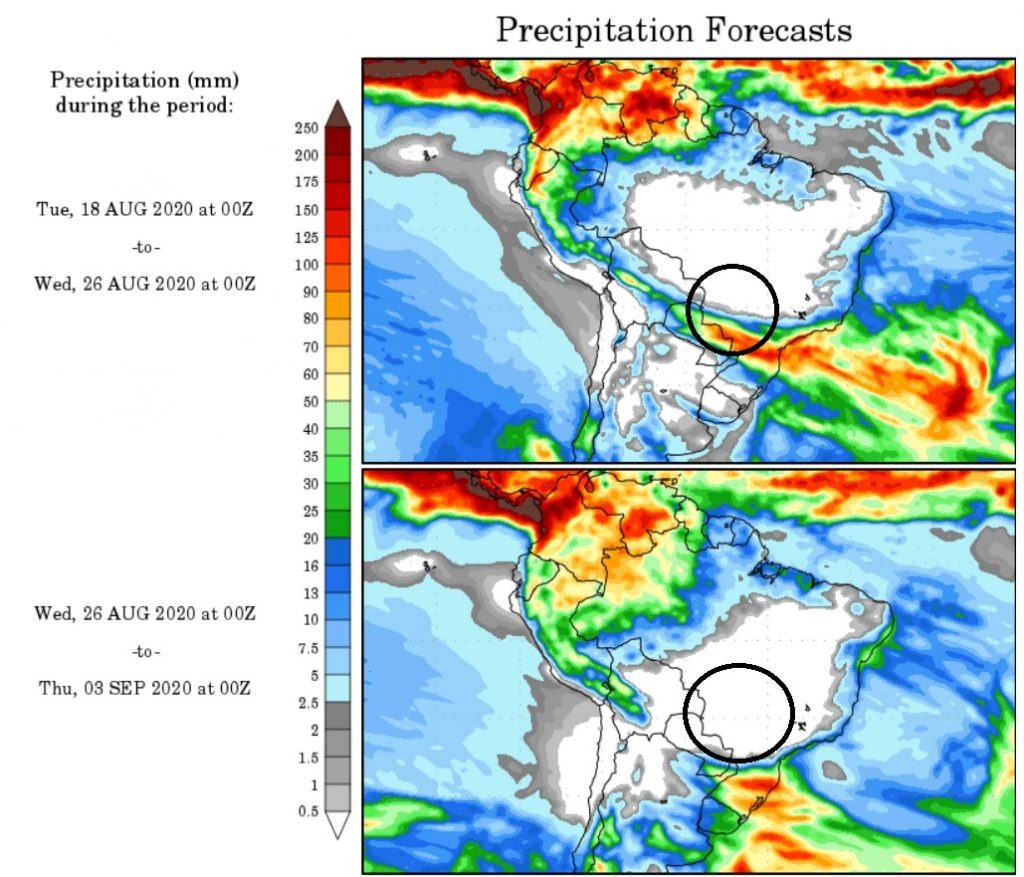 MS com chuva forte e temperaturas em queda MS com chuva forte e temperaturas em queda