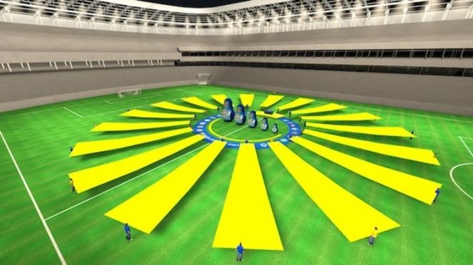Brasileirão 2018 começa domingo com grande festa na Arena Corinthians Como será a festa do Brasileirão no domingo (Foto: Reprodução)