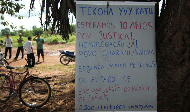 MPF consegue bloqueio de R$ 20 mi para indenizar proprietários em Yvy Katu Recurso, previsto na Lei Orçamentária de 2013, ia se perder com a mudança de ano. Decisão liminar mantém verbas vinculadas ao pagamento de títulos incidentes em terras indígenas