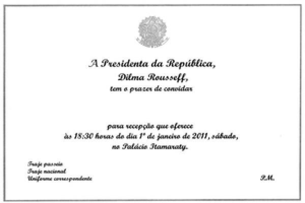 A cerca de 48 horas da posse de Dilma, convites e últimos detalhes são acertados A cerca de 48 horas da posse de Dilma, convites e últimos detalhes são acertados