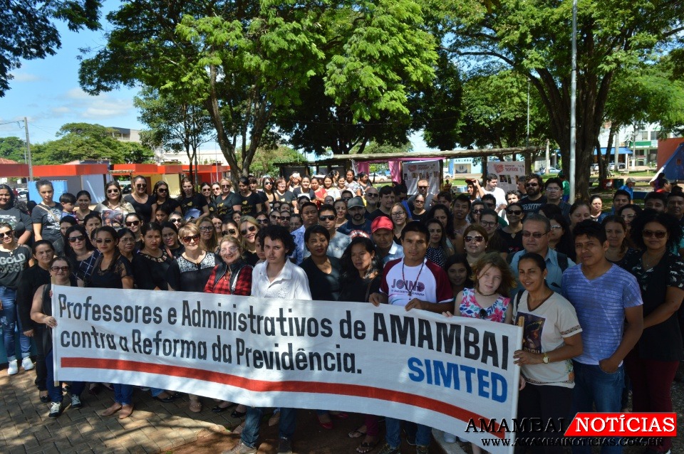 Profissionais de Amambai já mobilizaram-se contra a reforma da previdência / Foto: Moreira Produções