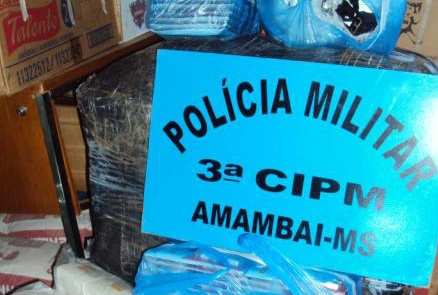 3ª CIPM apreende contrabando do Paraguai