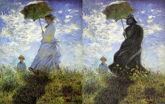 Seis personagens da cultura pop inseridos em pinturas clássicas