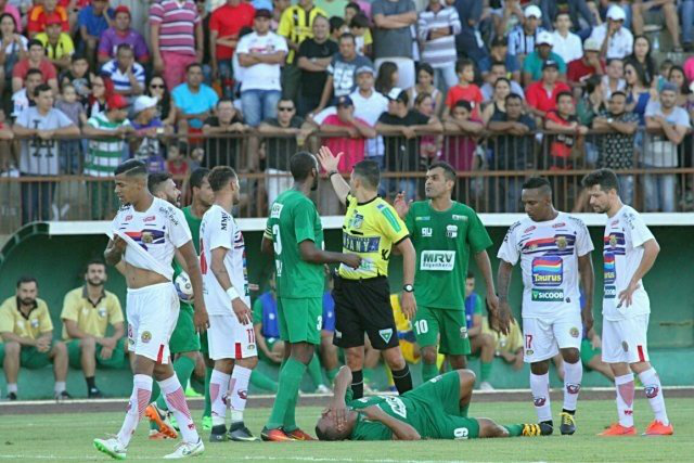 O Novo, de verde, espera repetir o sucesso da semifinal com o Sete de Setembro para ficar com o título do Estadual 2017 Foto: Novo/Divulgação