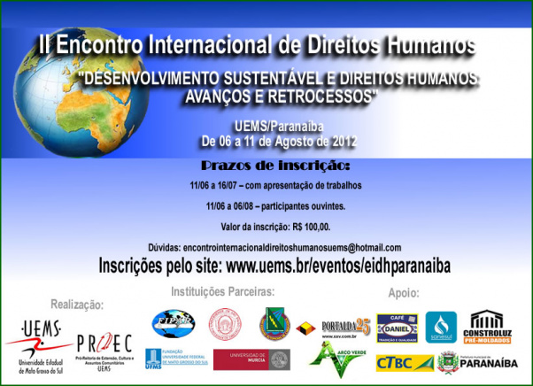 Palestrantes confirmam presença em Encontro de Direitos Humanos na UEMS