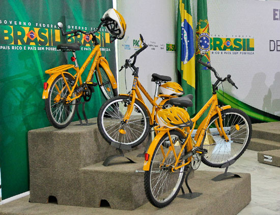 Primeiras 26 mil bicicletas serão doadas a 70 municípios