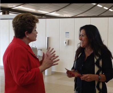 Dilma grava participação no programa Esquenta Dilma grava participação no programa Esquenta