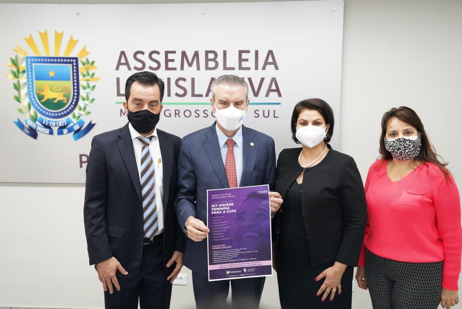 A campanha da Defensoria Pública integra as ações do Agosto Lilás.Foto:Cyro Clemente