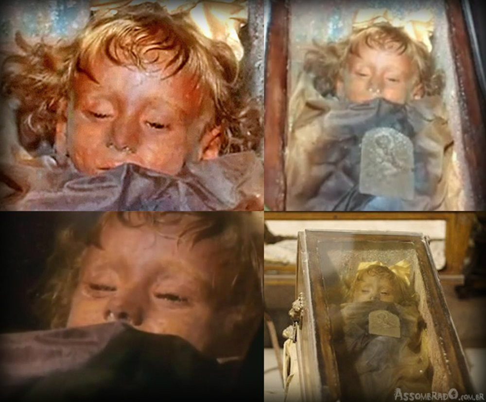 Garotinha mumificada há 94 anos abre os olhos Garotinha mumificada há 94 anos abre os olhos