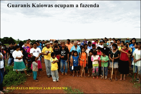 Guaranis Kaiowás ocupam fazenda e tentam linchar fazendeiro Guaranis Kaiowás ocupam fazenda e tentam linchar fazendeiro