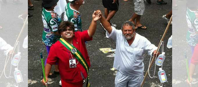 O Carnaval que a Globo não conseguiu sufocar No Galo: Dilma e Lula, que escapou do Sirio e da Folha. (Foto: Geórgia Pinheiro)