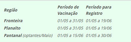 Febre Aftosa: Em MS, 21 milhões de animais serão imunizados em maio Foto: Divulgação