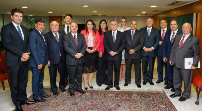 Reinaldo reforça em reunião com Temer pedido de compensação de perdas dos estado Reinaldo reforça em reunião com Temer pedido de compensação de perdas dos estado