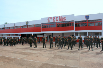 A sede do 17º RC Mec.(Foto: Moreira Produções)