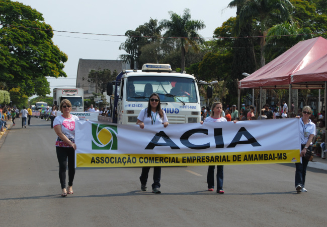 ACIA presente no desfile cívico militar, realizado no dia 7 de setembro / Foto: Moreira Produções