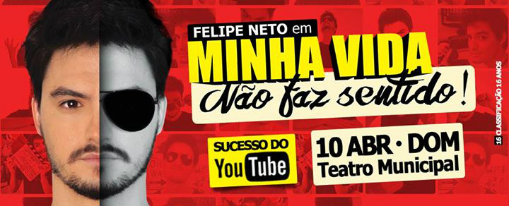 Fenômeno da Internet, youtuber Felipe Neto faz shows em Campo Grande e Dourados