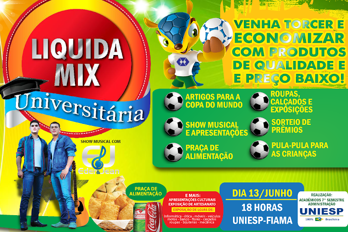 Liquida Mix Universitária será nesta sexta (13) em Amambai Liquida Mix Universitária será nesta sexta (13) em Amambai