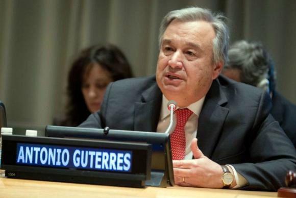 Conselho de Segurança indica António Guterres como novo secretário-geral da ONU O novo secretário-geral da ONU, António Guterres, foi chefe do Alto Comissariado das Nações Unidas para os Refugiados (Acnur) de 2005 a 2015 Divulgação/ONU