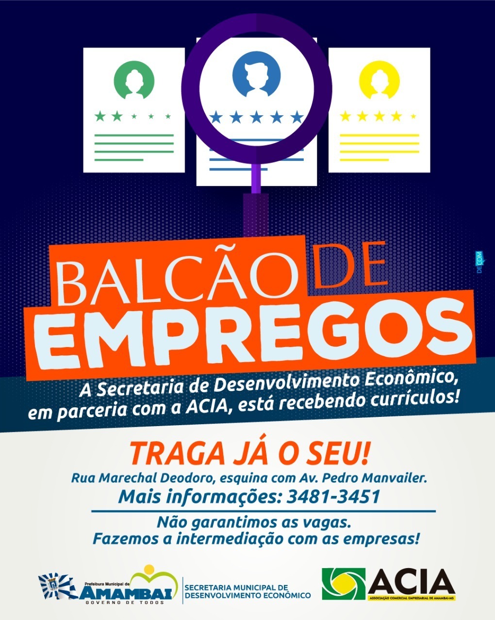 Secretaria de Desenvolvimento Econômico e ACIA criam parceria Secretaria de Desenvolvimento Econômico e ACIA criam parceria