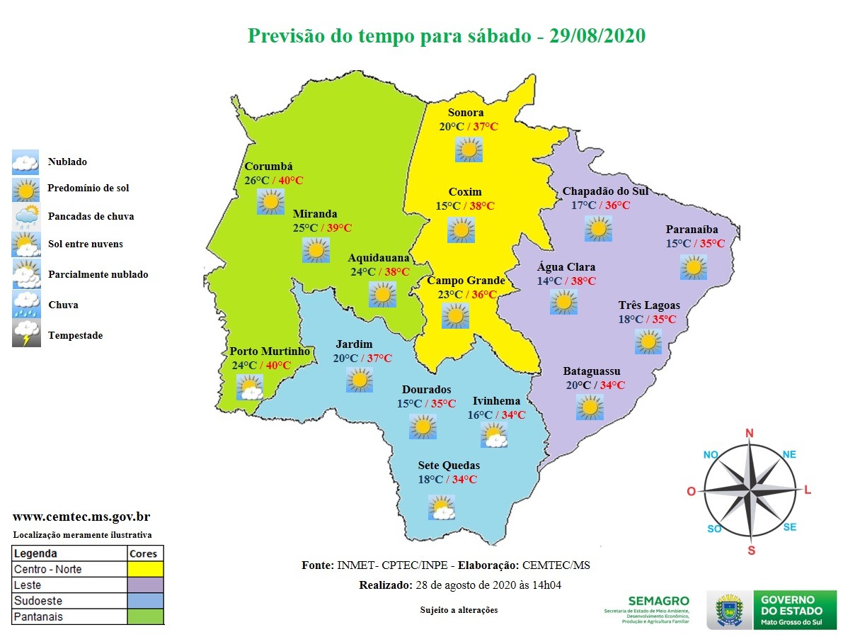 Calorão se repete e umidade do ar pode atingir estado crítico neste sábado Calorão se repete e umidade do ar pode atingir estado crítico neste sábado