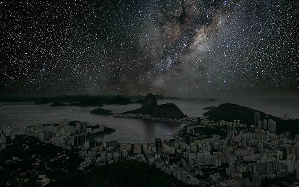 Veja como seria o céu das grandes cidades sem poluição luminosa Fonte da imagem: Thierry Cohen