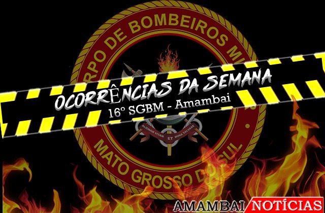 Bombeiros de Amambai atenderam 48 ocorrências entre os dias 16 e 22 de março Foto: Moreira Produções