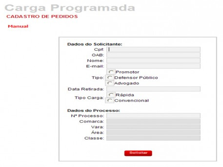 Carga programada facilita o trabalho de advogados Carga programada facilita o trabalho de advogados