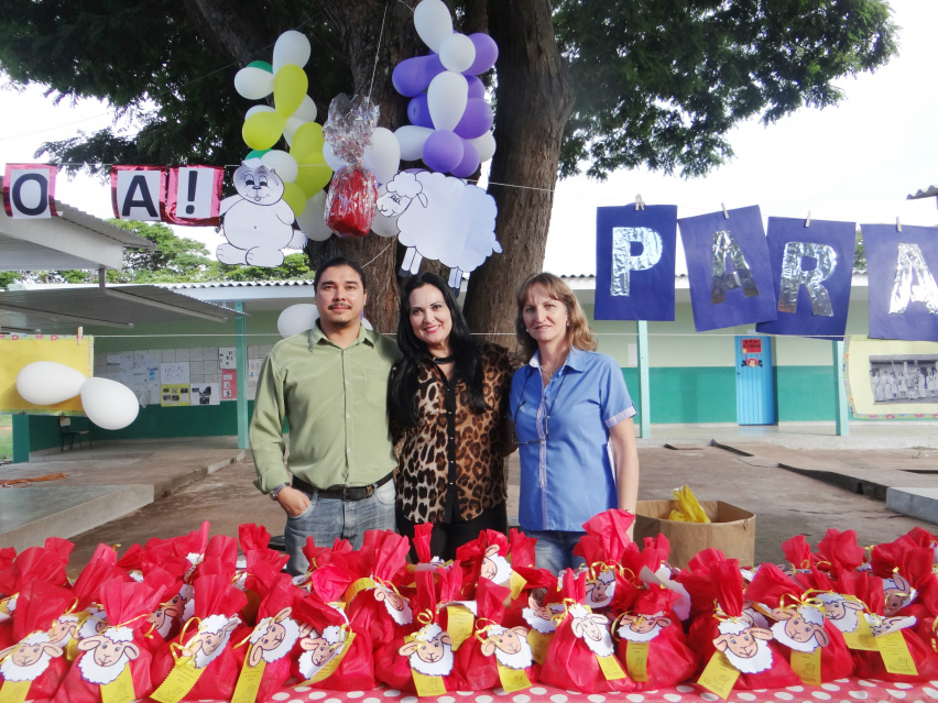 Diretor e coordenadoras da escola / Foto: Moreira Produções