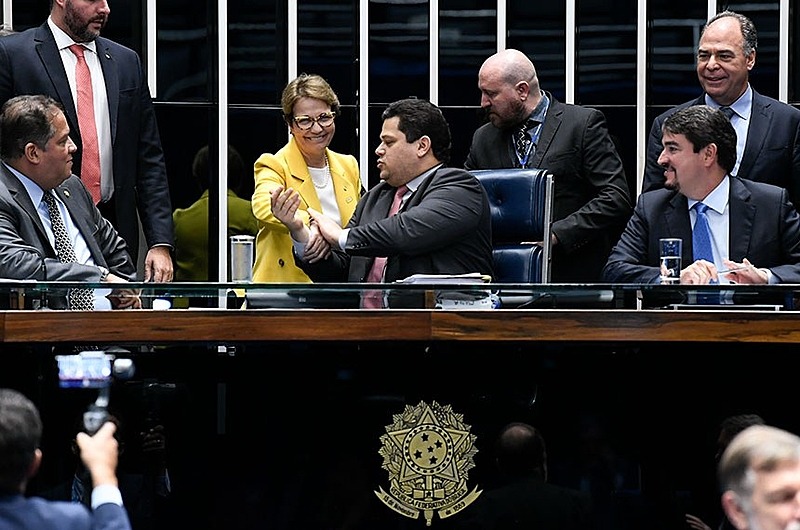 Aprovação de 'MP do Agro' no Senado contou com participação efusiva da ministra da Agricultura, Tereza Cristina, nome de influência a bancada ruralista / Jane de Araújo/Agência Senado