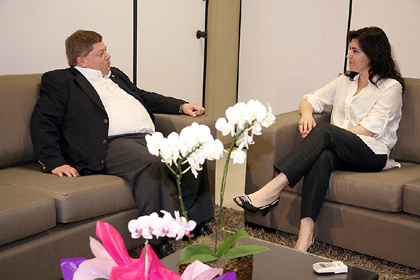 Governadora em exercício recebe visita do reitor do Instituto Federal de MS Governadora em exercício recebe visita do reitor do Instituto Federal de MS