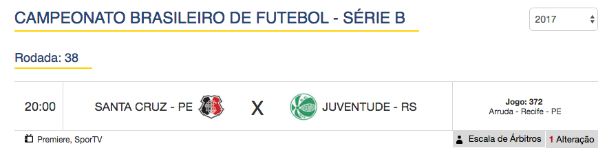 Jogo de hoje (21) - Brasileirão Série B - 38ª rodada