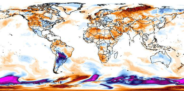  Site  americano diz que sul do Brasil será o lugar mais frio do mundo na próxima semana.