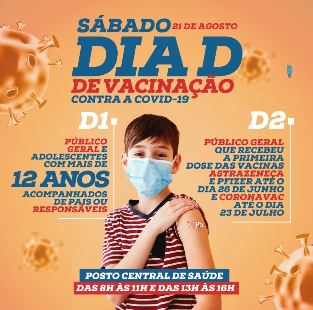 Adolescentes são convocados para vacinação neste sábado (21) em Amambai Foto: Decom
