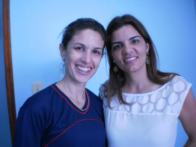 Liziana Teixeira e Glauce Mascarenhas, responsáveis pelo projeto de formação continuada (Foto: Luiz Cláudio Ferreira)