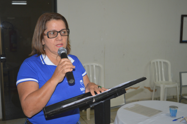 Presidente do Simted de Amambai, professora Olga Tobias MarianoFoto: Moreira Produções