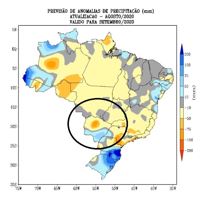 Setembro terá tempo seco e calorão; chuva deve chegar junto com a primavera Setembro terá tempo seco e calorão; chuva deve chegar junto com a primavera