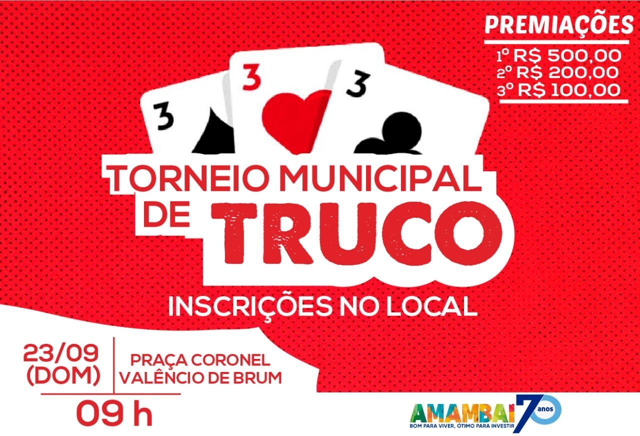 Torneio de Truco acontece em Amambai em setembro
