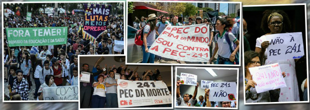 PEC 241 pode levar o povo de volta às ruas Foto: Divulgação