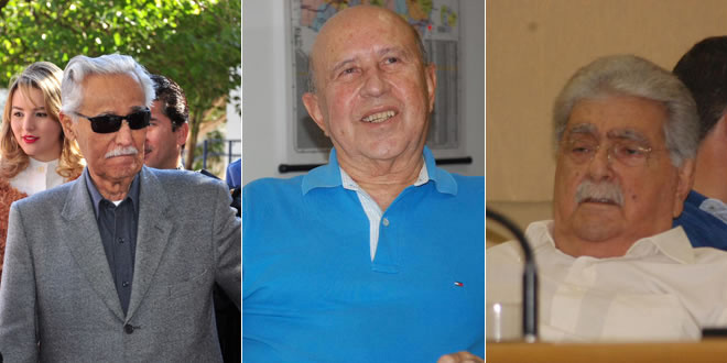 MS é um dos dez estados que ainda pagam pensão para ex-governadores Wilson Barbosa Martins, Marcelo Miranda e Pedro Pedrossian recebem aposentadoria (Fotos: Arquivo / Campo Grande News)