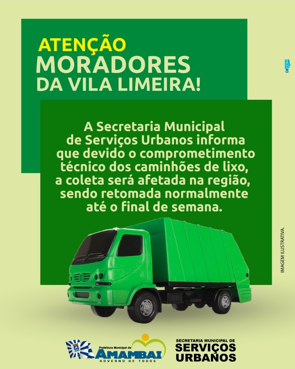 Vila Limeira em Amambai tem coleta de lixo prejudicada