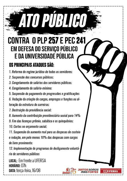 Governo Federal destrói saúde e educação Governo Federal destrói saúde e educação