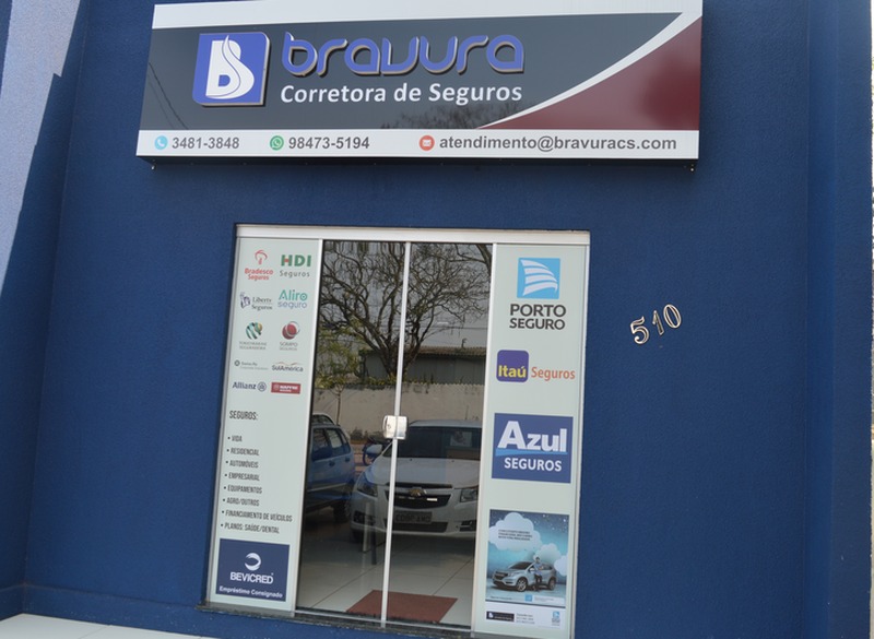 A sede da corretora está localizada na Rua Duque de Caxias, nº 510, no centro de Amambai. / Foto: Moreira Produções