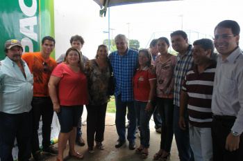 Olga e Marly com o senador Delcidio AmaralFoto: Moreira Produções
