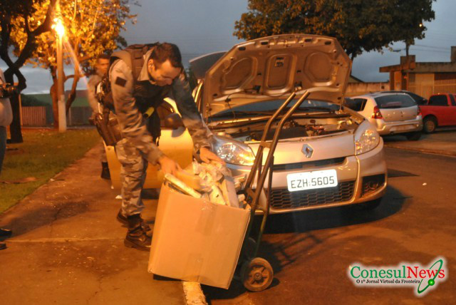 Pontaporanense é preso dormindo em carro recheado com maconha em Dourados