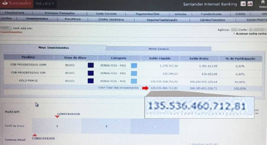 Brasileiro fica bilionário de repente após erro de banco Foto: Divulgação