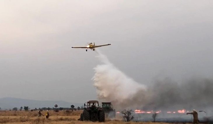 Bombeiros reforçam combate aos incêndios no Pantanal, Bela Vista e região Leste Foto: Corpo de Bombeiros MS