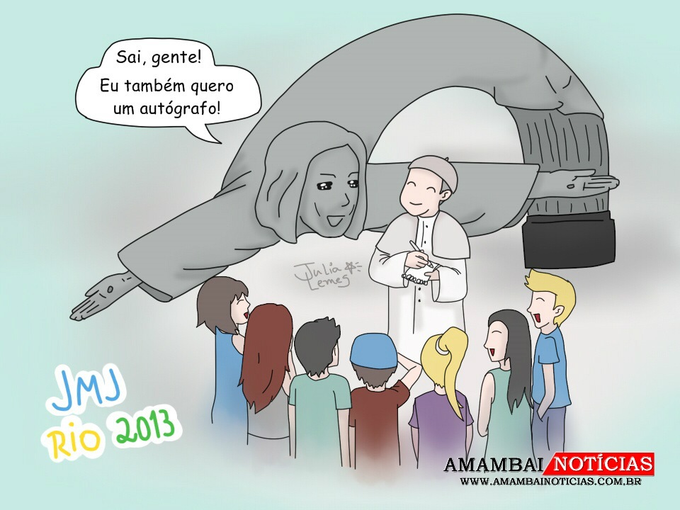Charge da semana: "O papa é pop".